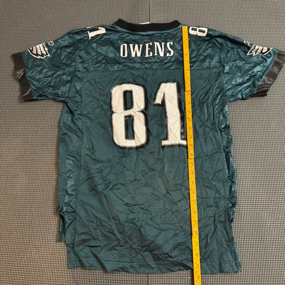 Reebok NFL Philadelphia Eagles Terrell Owens 81 Jersey Youth XL Green 18-20